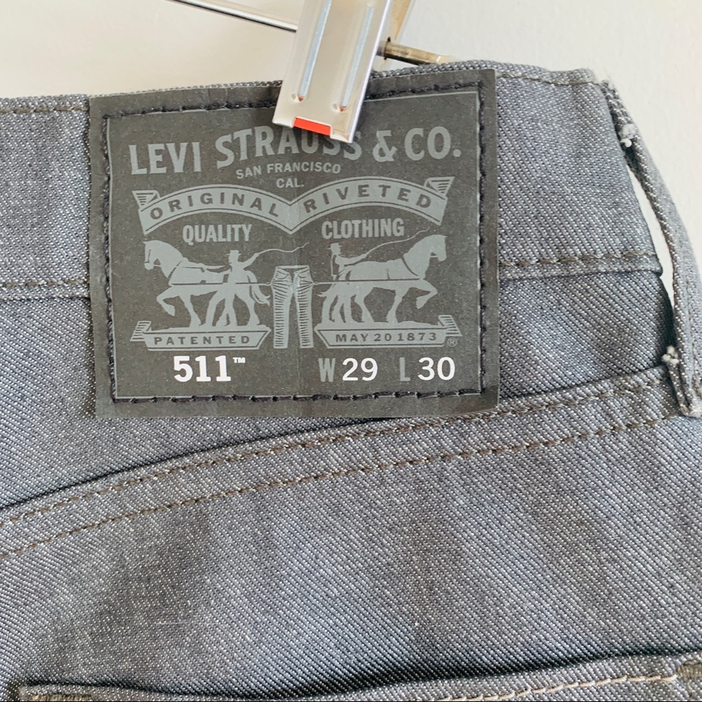 Levi’s 511 SLIM FIT MEN'S JEANS GREY DENIM 29 x 30 NWOT